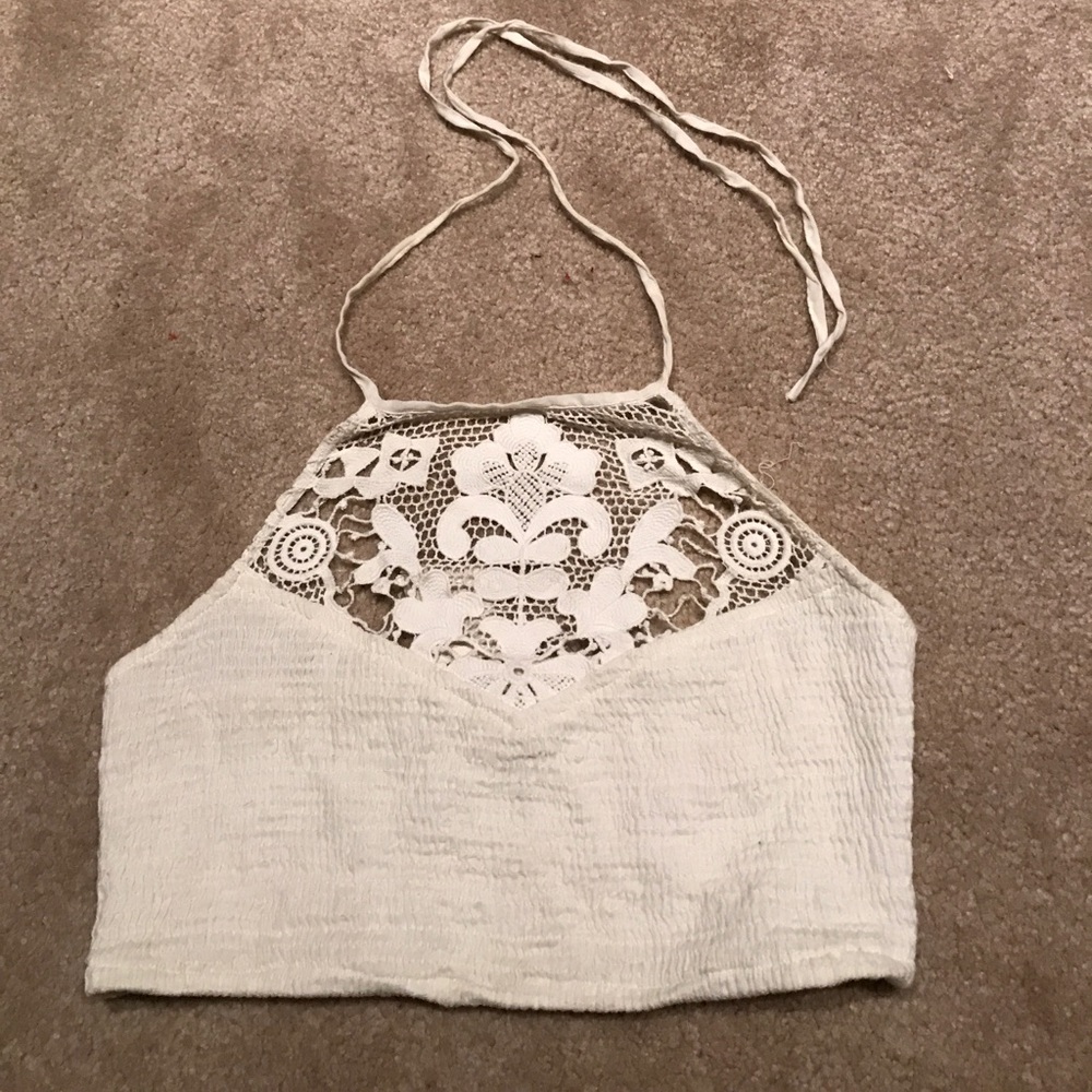 New Free People Bralette/Crop Top white S