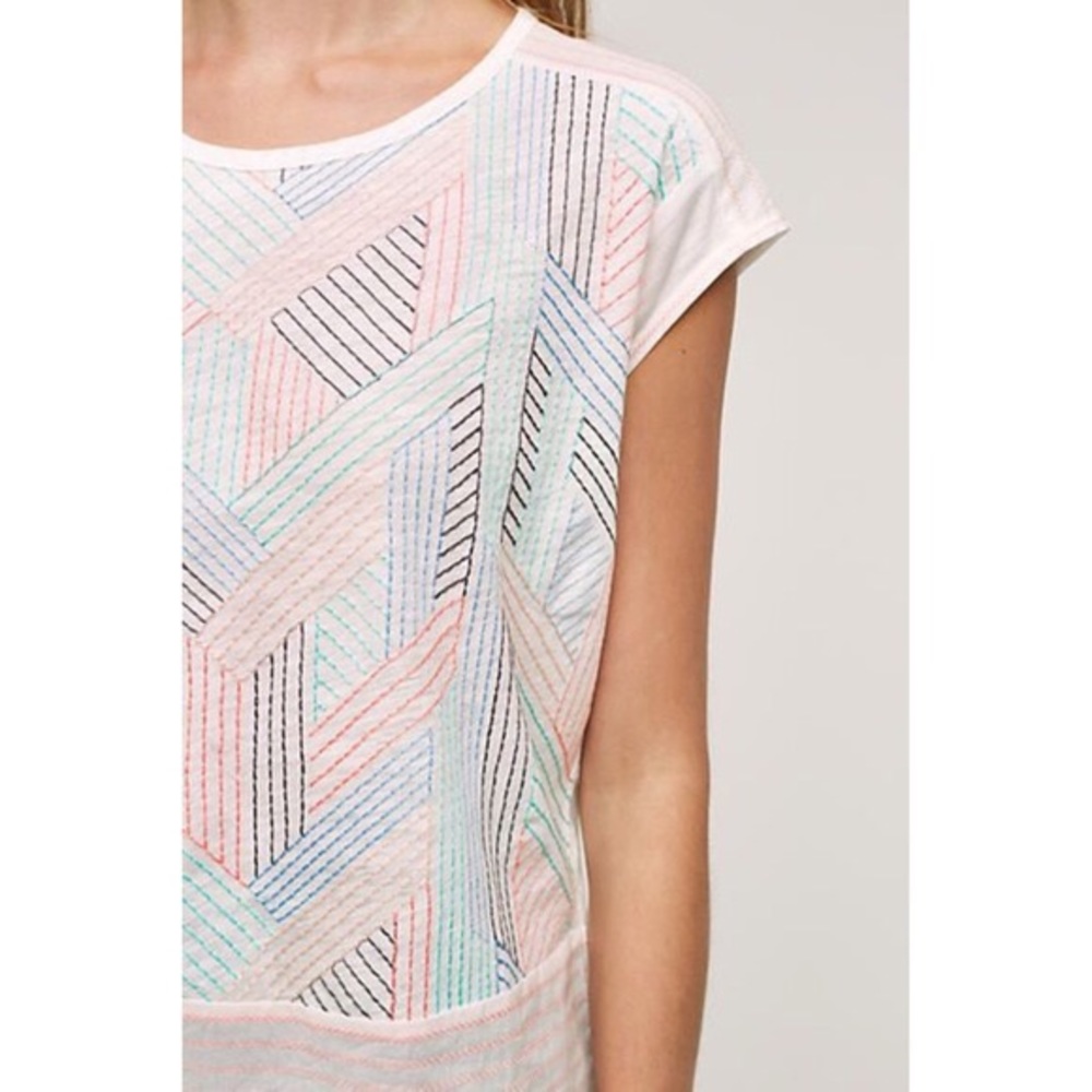 Anthropologie Akemi + Kin Embroidered Top