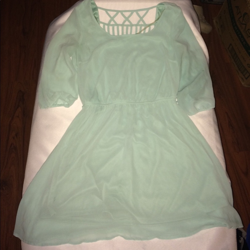 Heart soul Teal blue dress