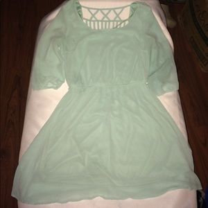 Heart soul Teal blue dress