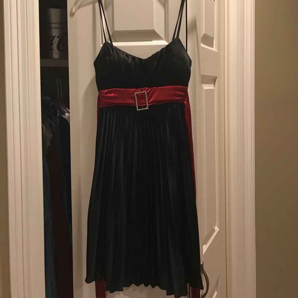 Satin Feel Black Formal Dress Size 3/4