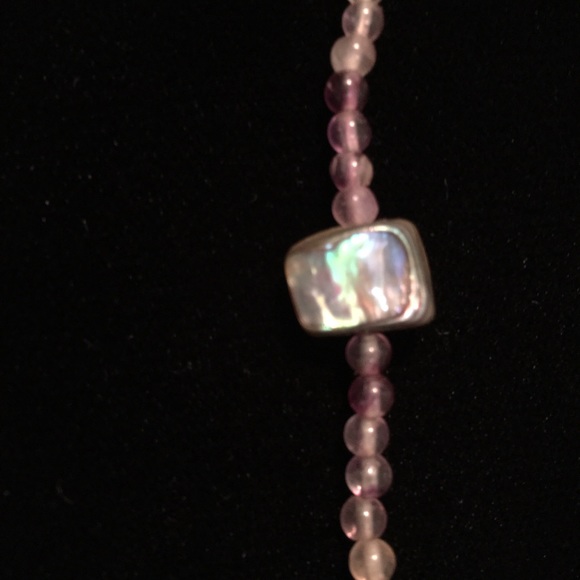 SALE 💃🏻AMETHYST & ABALONE NECKLACE - Picture 4 of 5