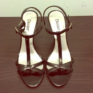 Dexter Black Strappy Heels