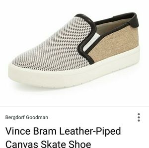 Vince Bram Leather Piped Skate Shoe