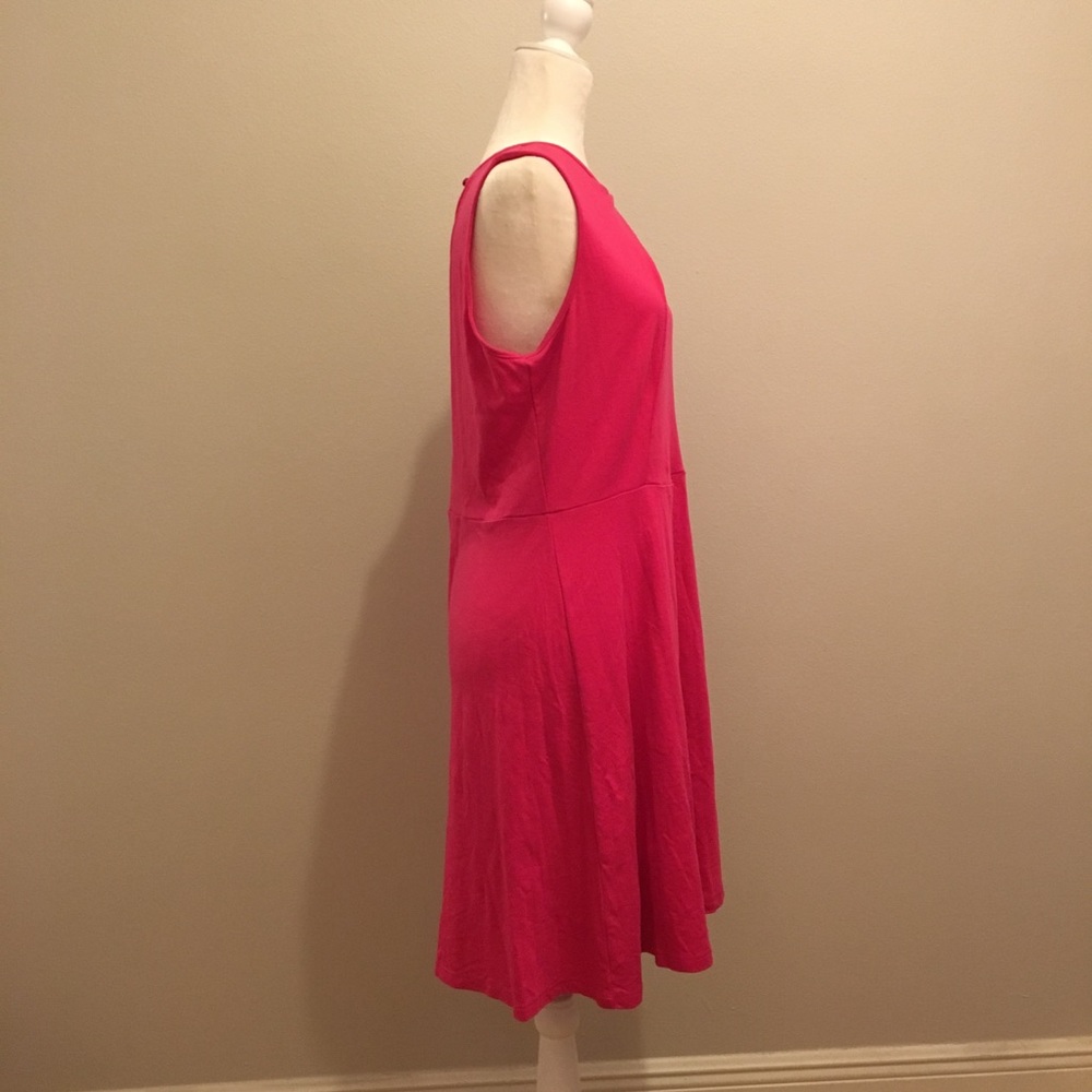 Pink Cross Front Dress - Picture 3 of 5