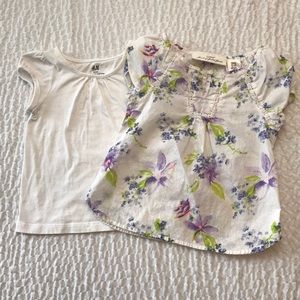 Girl’s Bundle of 2 H&M Tops Size 2T