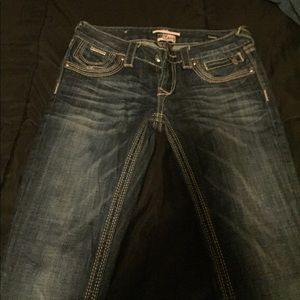 Female blue jeans used