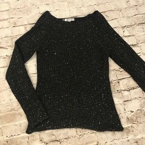 Jennifer Lopez Sequin Boat Neck Long Sleeve