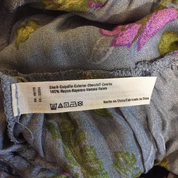 NWT Free People Gray Floral Dress Size S - Picture 8 of 8