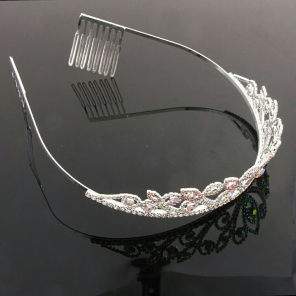 Rhinestone Tiara clear crystal - Picture 2 of 2