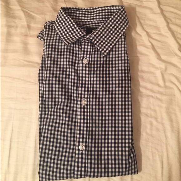 H&M S Checked Dress Shirt - Picture 1 of 2