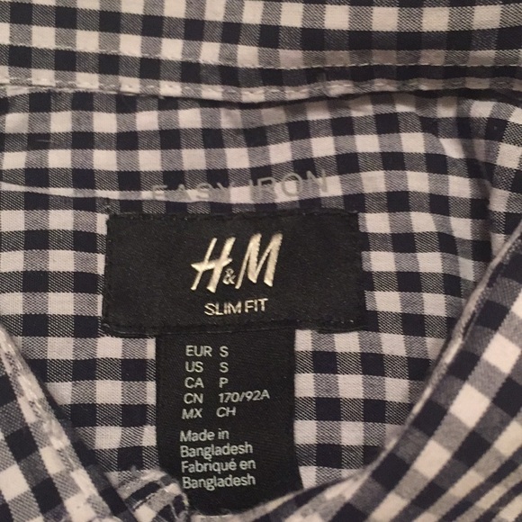 H&M S Checked Dress Shirt - Picture 2 of 2