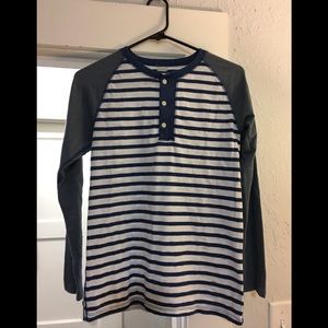Boy’s, LS Crew Cuts, LS, Striped Henley