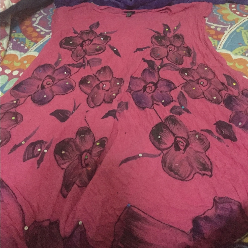 Short sleeve Flower dress