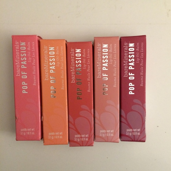 bareMinerals Other - NIB 5 Bare Minerals pop of passion lipsticks