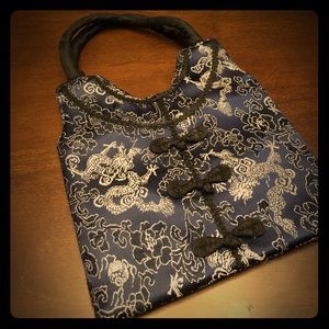 Navy blue orientation purse