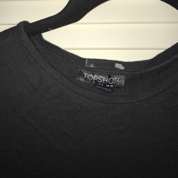 Topshop Tassle Jersey Midi Dress sz 6 - Picture 3 of 3