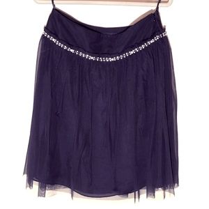 Express black knee length tulle skirt - size 6