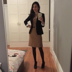 Tory Burch Work Dress in Camel