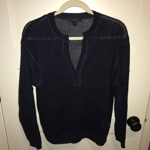 Navy linen sweater