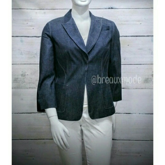emanuel ungaro jackets coats size 12 jean blazer poshmark size 12 jean