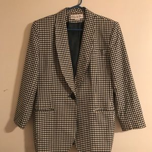 checkered dior blazer