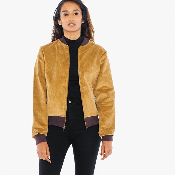 American Apparel Corduroy Bomber Jacket 