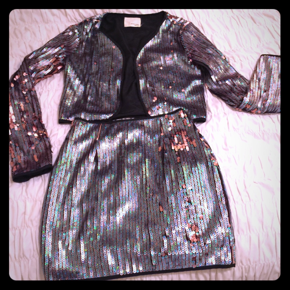 Sequins two-piece set