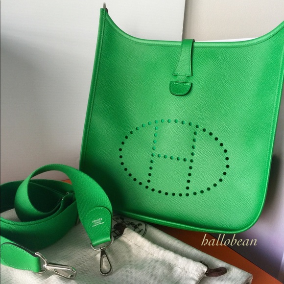 ❌SOLD❌Hermes Evelyne III PM Epsom Bamboo Green Bag - Picture 2 of 8