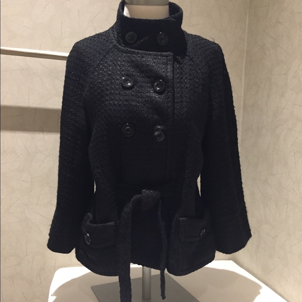 Black pea coat