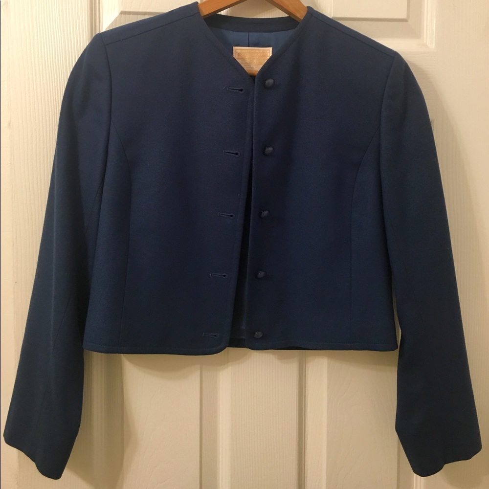 Pendleton Blue Cropped Jacket