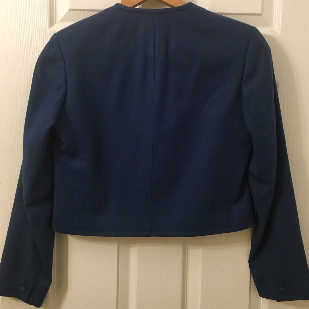 Pendleton Blue Cropped Jacket - Picture 2 of 4