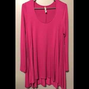 Pink long sleeves dress. Size small.