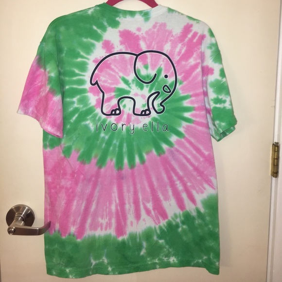 Pink and green tie dye shirt Clearance
