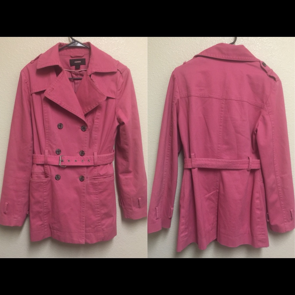 ⬇️Express Pink Double Breasted Flange Jacket Coat