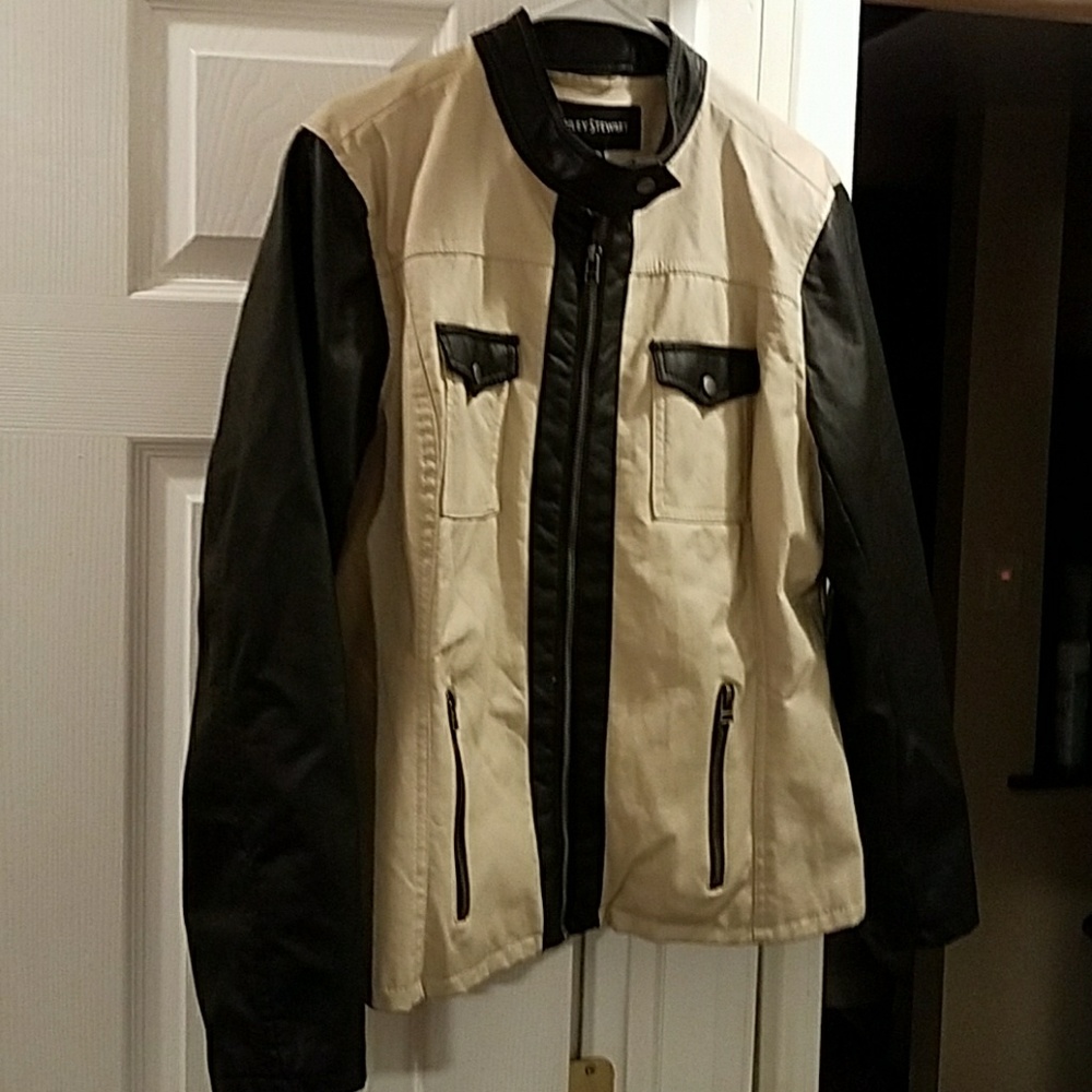 Faux leather jacket