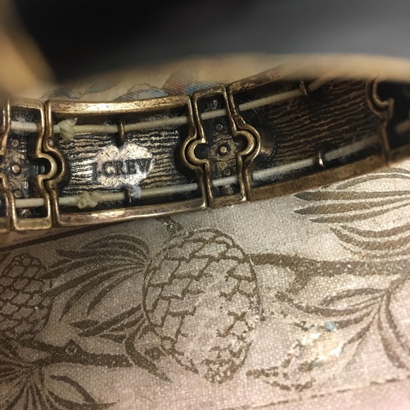 J.Crew Enamel Vintage Stretch Rhinestone Bangle - Picture 5 of 8