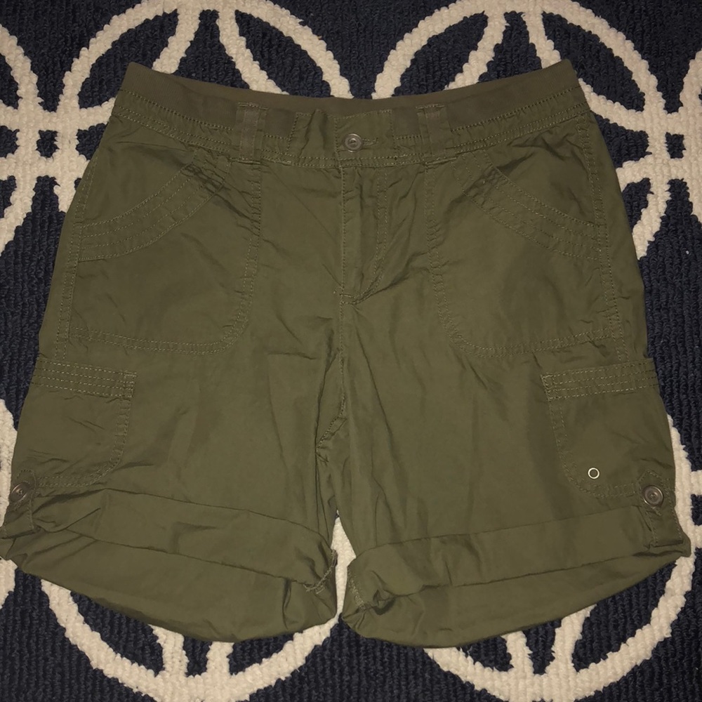 White Stag Olive Green Shorts