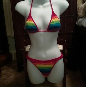 Never worn..Beautiful Crocheted Bikini