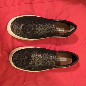 Steve Madden glitter canvas shoes size 8.5