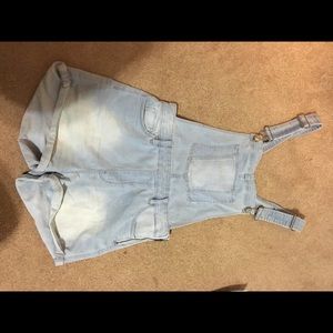 High Waisted Shorts Overalls