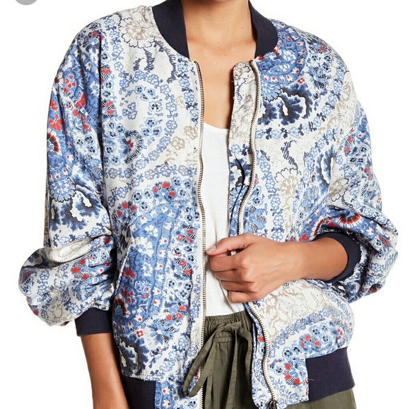 Free People Jackets & Blazers - FINAL SALE! NWT Free People floral print bomber