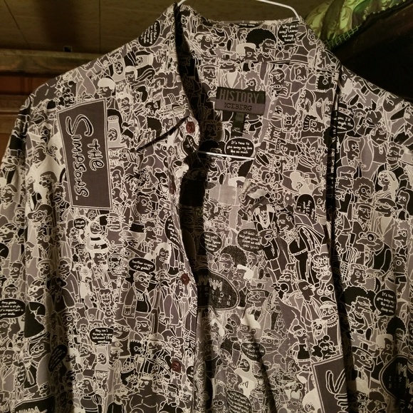 ORIGINAL ICEBERG DRESS SHIRT SIMPSON'S JOINT - Picture 2 of 3