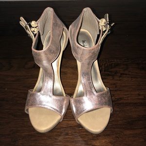 Brand new metallic heels