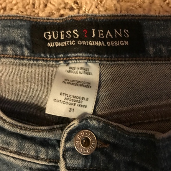 Guess Stretch Denim Jeans Size 31 VGC - Picture 5 of 6