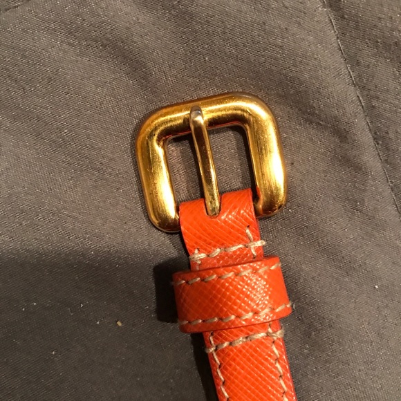 Prada Orange Belt