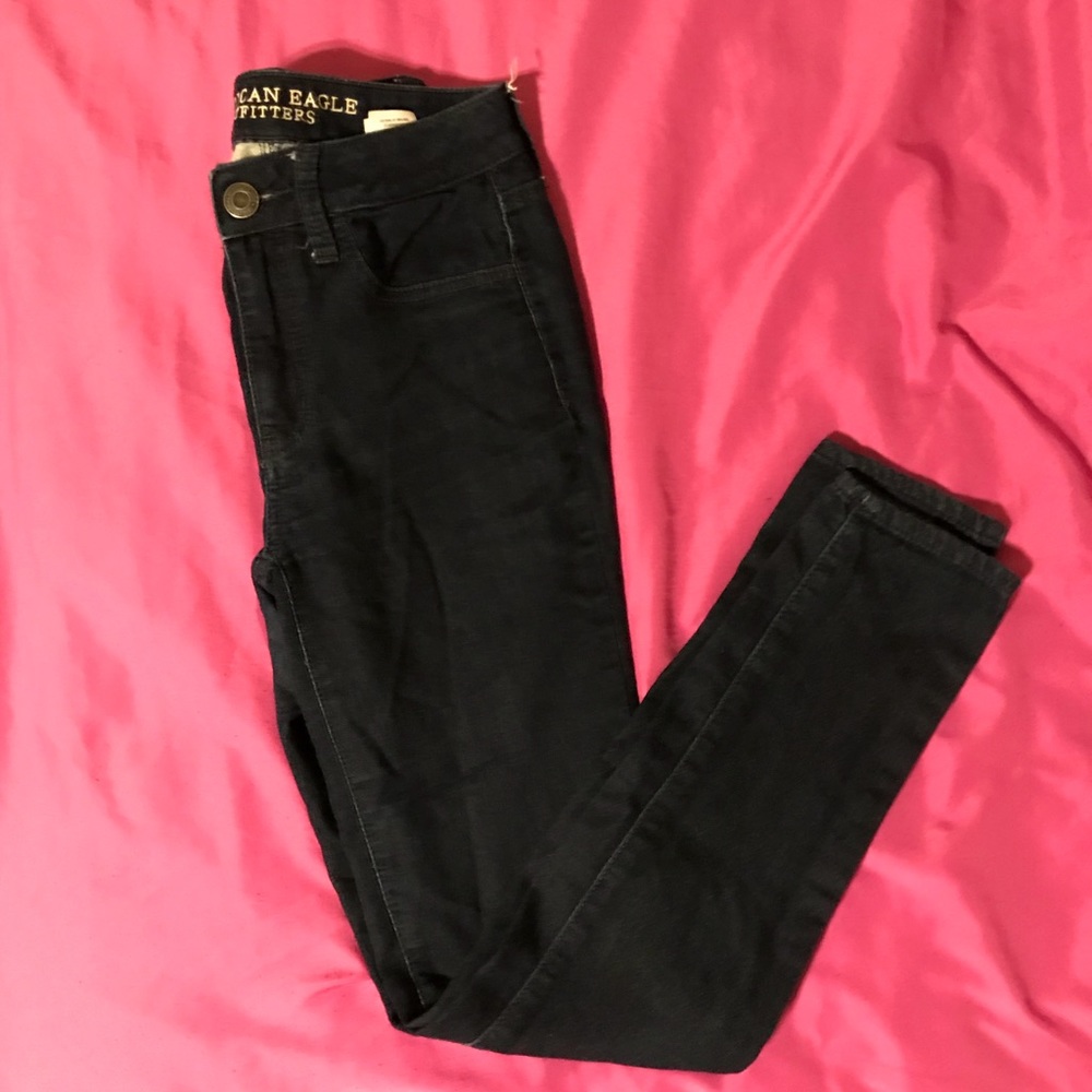 Dark AE Hi Rise Jegging