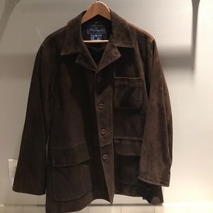 Faconnable men goatskin leather jacket