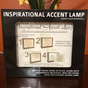 Inspirational accent lamp