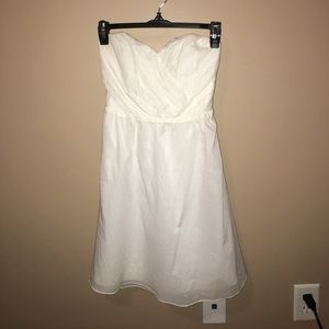 Express White Strapless Dress